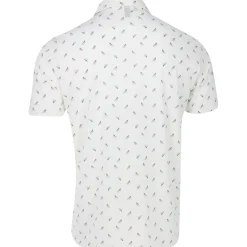 Adidas Ultimate365 Printed Faded Triangle Mesh Shirt Polo Short Sleeve Golf Apparel