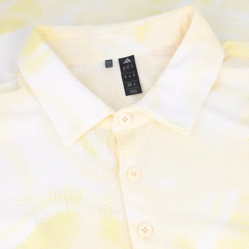 Adidas Ultimate365 Printed Marble Mesh Shirt Polo Short Sleeve Golf Apparel