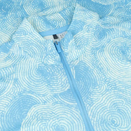 Adidas Ultimate365 Printed Quarter-Zip Mock Outerwear Pullover Golf Apparel