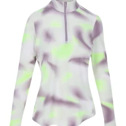 Adidas Ultimate365 Printed Quarter-Zip Mock Outerwear Pullover Golf Apparel