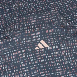 Adidas Ultimate365 Printed Quarter-Zip Mock Shirt Polo Long Sleeve Golf Apparel