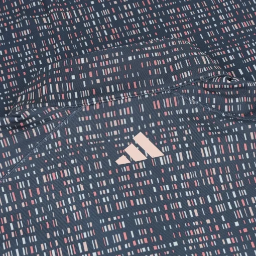 Adidas Ultimate365 Printed Quarter-Zip Mock Shirt Polo Long Sleeve Golf Apparel
