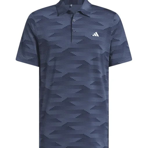 Adidas Ultimate365 Speed Stripe Shirt Polo Short Sleeve Golf Apparel