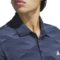 Adidas Ultimate365 Speed Stripe Shirt Polo Short Sleeve Golf Apparel