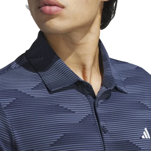 Adidas Ultimate365 Speed Stripe Shirt Polo Short Sleeve Golf Apparel