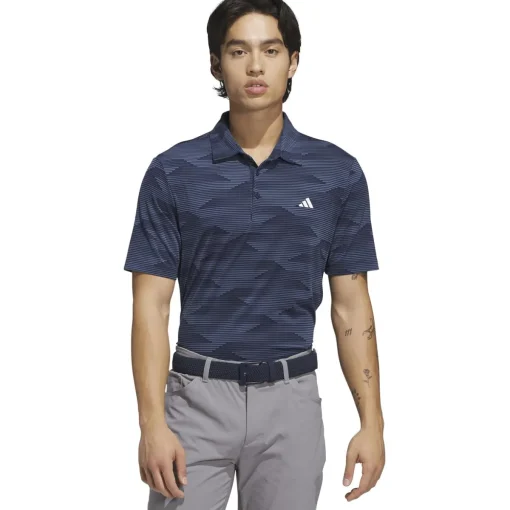 Adidas Ultimate365 Speed Stripe Shirt Polo Short Sleeve Golf Apparel