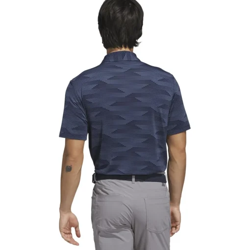 Adidas Ultimate365 Speed Stripe Shirt Polo Short Sleeve Golf Apparel