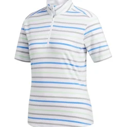 Adidas Ultimate Stripe Shirt Polo Short Sleeve Golf Apparel