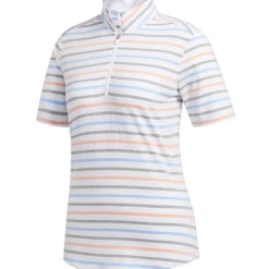 Adidas Ultimate Stripe Shirt Polo Short Sleeve Golf Apparel