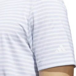 Adidas Ultimate365 Stripe Shirt Polo Short Sleeve Golf Apparel