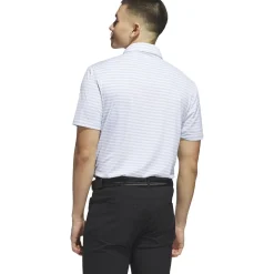 Adidas Ultimate365 Stripe Shirt Polo Short Sleeve Golf Apparel