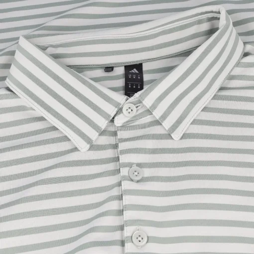 Adidas Ultimate365 Stripe Shirt Polo Short Sleeve Golf Apparel