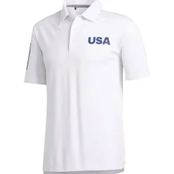 Adidas USA Shirt Polo Short Sleeve Golf Apparel