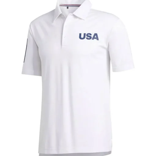 Adidas USA Shirt Polo Short Sleeve Golf Apparel