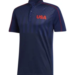 Adidas USA Shirt Polo Short Sleeve Golf Apparel