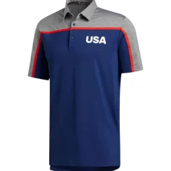 Adidas USA Shirt Polo Short Sleeve Golf Apparel