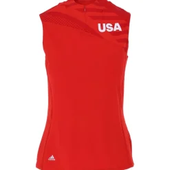 Adidas USA Sleeveless Shirt Polo Short Sleeve Golf Apparel
