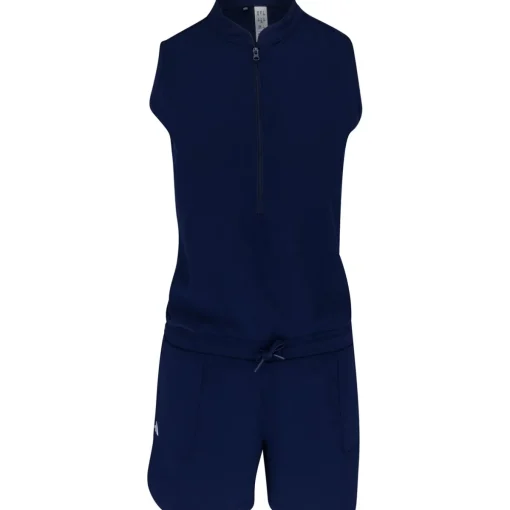 Adidas Youth Girls Half Zip Romper Dress Golf Apparel