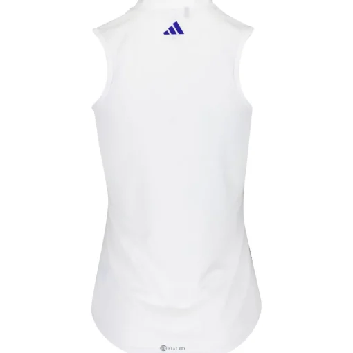 Adidas Youth Girls Heat RDY Printed Sleeveless Shirt Polo Short Sleeve Golf Apparel