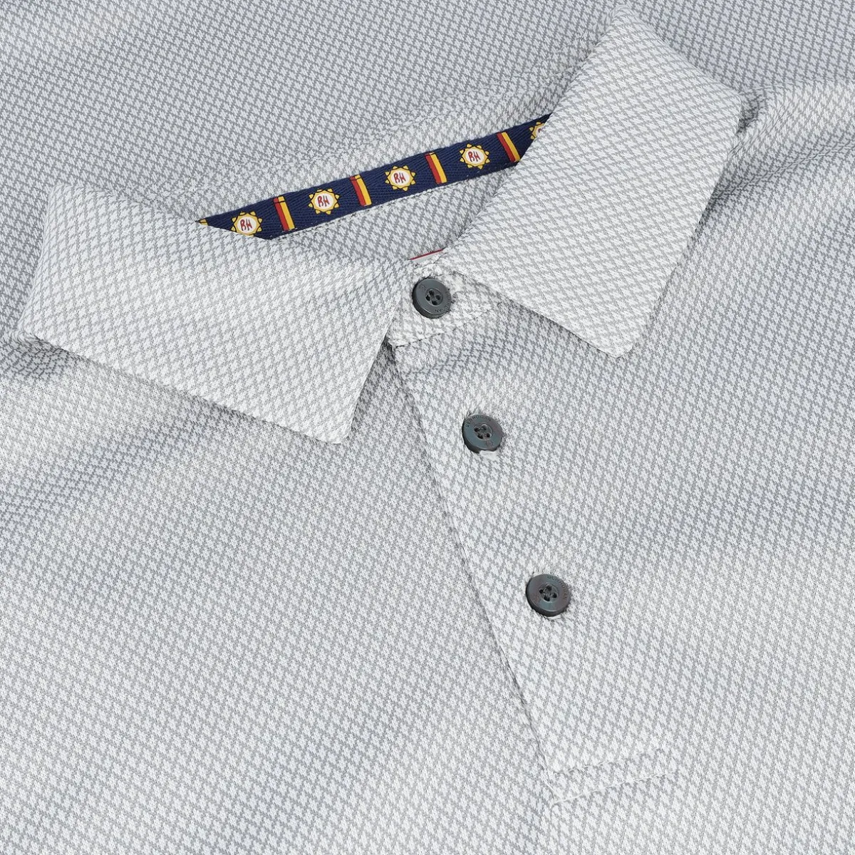 Ben Hogan 2 Color Jacquard Shirt Polo Short Sleeve Golf Apparel