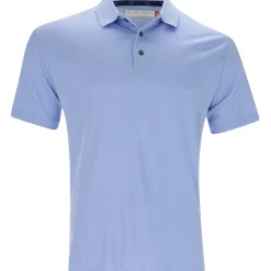Ben Hogan 2 Tone Micro Geo Jacquard Shirt Polo Short Sleeve Golf Apparel