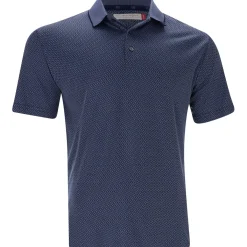 Ben Hogan 2 Tone Micro Geo Jacquard Shirt Polo Short Sleeve Golf Apparel