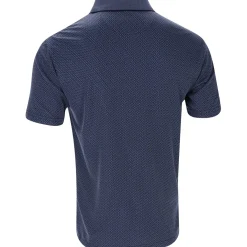 Ben Hogan 2 Tone Micro Geo Jacquard Shirt Polo Short Sleeve Golf Apparel