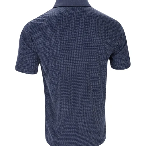 Ben Hogan 2 Tone Micro Geo Jacquard Shirt Polo Short Sleeve Golf Apparel