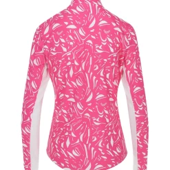 Ben Hogan Abstract Printed Sun Protection Shirt Polo Long Sleeve Golf Apparel