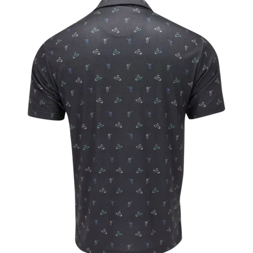 Ben Hogan All Over Cocktail Shirt Polo Short Sleeve Golf Apparel