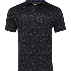 Ben Hogan All Over Conversational Golf Shirt Polo Short Sleeve Golf Apparel