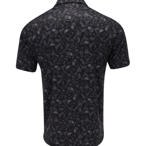 Ben Hogan All Over Conversational Golf Shirt Polo Short Sleeve Golf Apparel