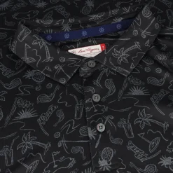 Ben Hogan All Over Conversational Golf Shirt Polo Short Sleeve Golf Apparel