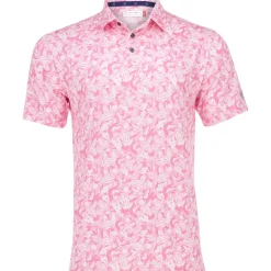 Ben Hogan All Over Desert Print Shirt Polo Short Sleeve Golf Apparel