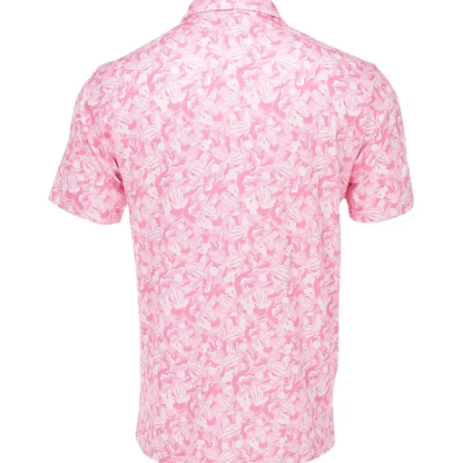 Ben Hogan All Over Desert Print Shirt Polo Short Sleeve Golf Apparel