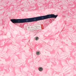 Ben Hogan All Over Desert Print Shirt Polo Short Sleeve Golf Apparel