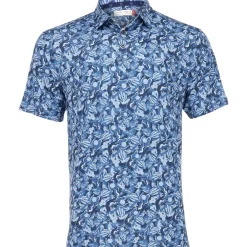 Ben Hogan All Over Desert Print Shirt Polo Short Sleeve Golf Apparel