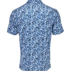 Ben Hogan All Over Desert Print Shirt Polo Short Sleeve Golf Apparel