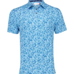 Ben Hogan All Over Desert Print Shirt Polo Short Sleeve Golf Apparel