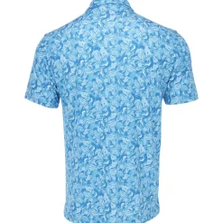 Ben Hogan All Over Desert Print Shirt Polo Short Sleeve Golf Apparel