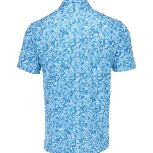 Ben Hogan All Over Desert Print Shirt Polo Short Sleeve Golf Apparel