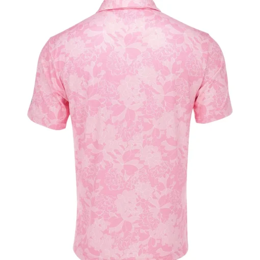 Ben Hogan All Over Floral Shirt Polo Short Sleeve Golf Apparel