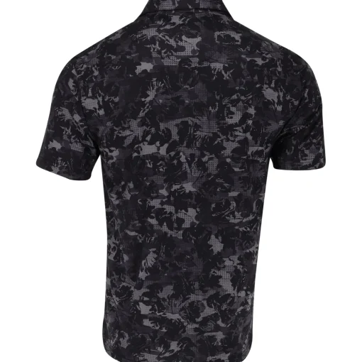 Ben Hogan All Over Floral Camo Shirt Polo Short Sleeve Golf Apparel