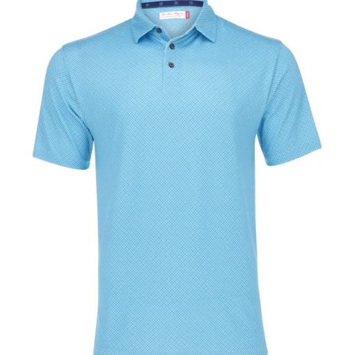 Ben Hogan All Over Geo Shirt Polo Short Sleeve Golf Apparel