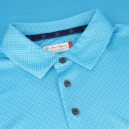 Ben Hogan All Over Geo Shirt Polo Short Sleeve Golf Apparel