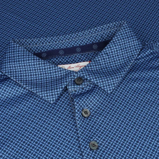 Ben Hogan All Over Geo Shirt Polo Short Sleeve Golf Apparel