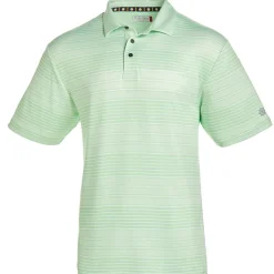 Ben Hogan All Over Space Dye Stripe Shirt Polo Short Sleeve Golf Apparel