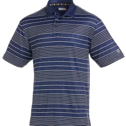 Ben Hogan All Over Space Dye Stripe Shirt Polo Short Sleeve Golf Apparel