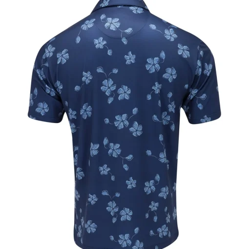 Ben Hogan AllOver Floral Shirt Polo Short Sleeve Golf Apparel