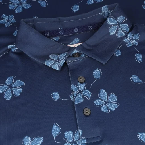 Ben Hogan AllOver Floral Shirt Polo Short Sleeve Golf Apparel